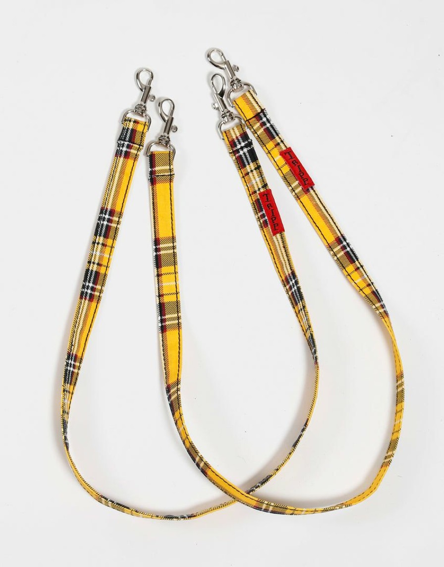 Women * | Trippnyc.Com Bondage Straps Women Yellow Plaid