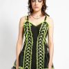 Women * | Trippnyc.Com Lolita Dress Lime Black/Lime