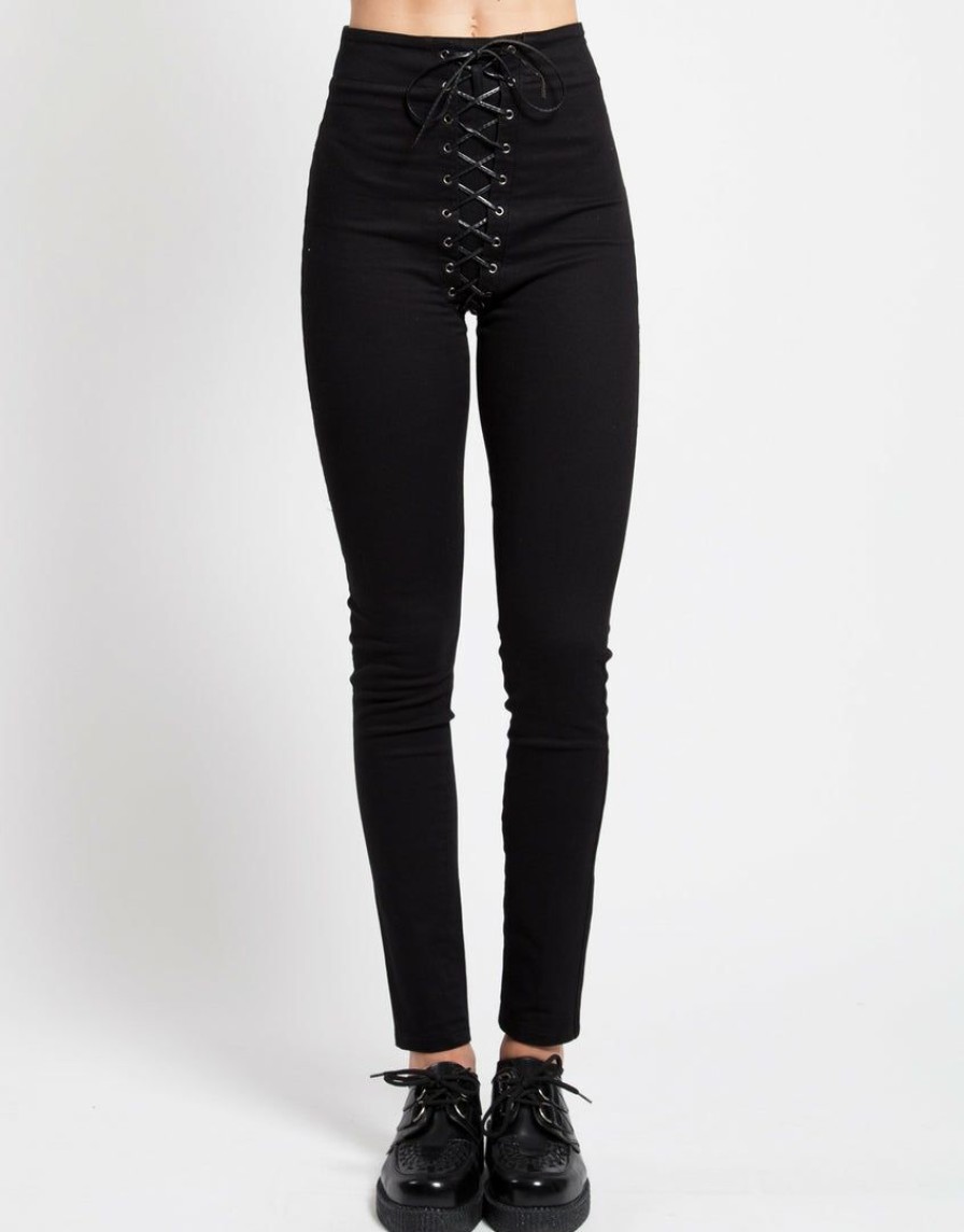 Women * | Trippnyc.Com Women High Waist Corset Pant Black