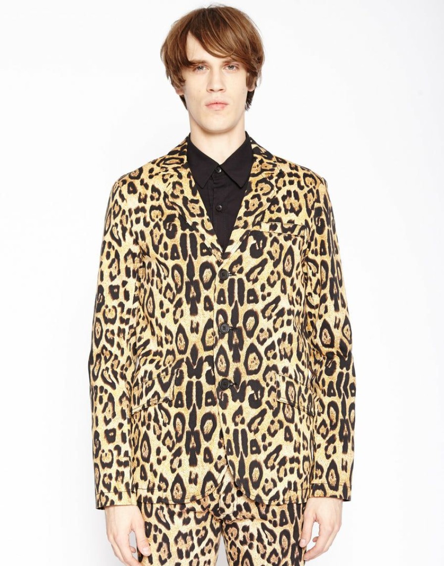 Men * | Trippnyc.Com Leopard Top Cat Blazer Men Nat Leopard