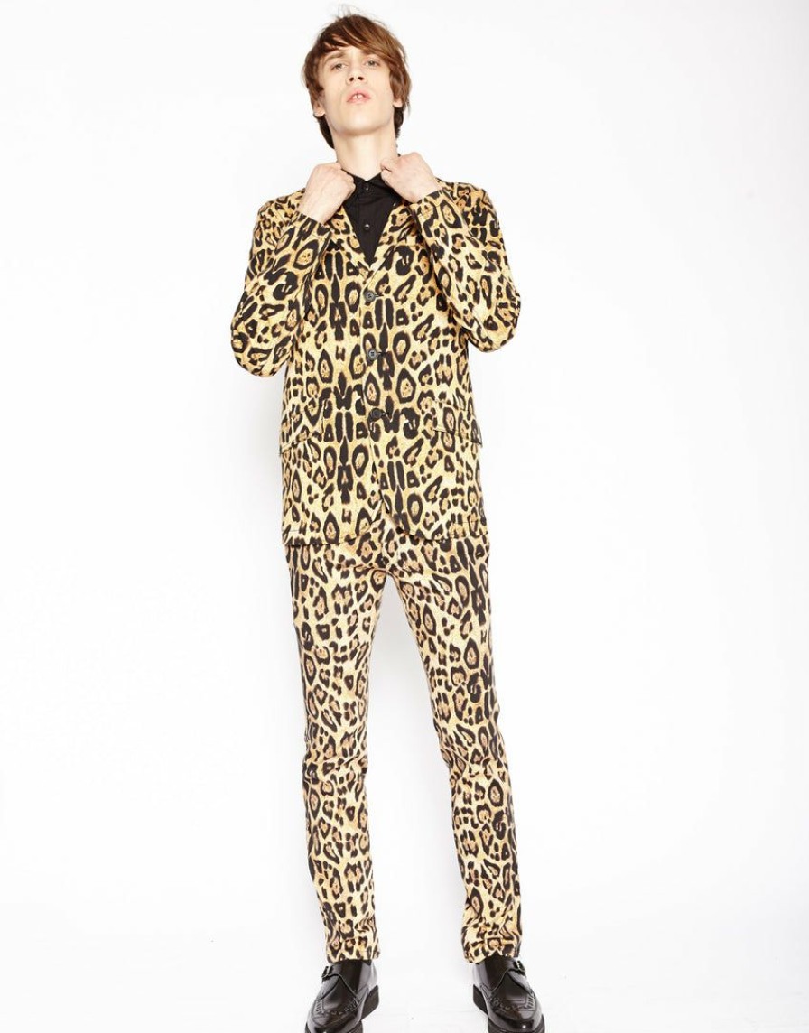 Men * | Trippnyc.Com Leopard Top Cat Blazer Men Nat Leopard