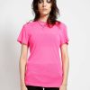 Women * | Trippnyc.Com Women Short Sleeve Fishnet Pink