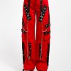 Women * | Trippnyc.Com Dark Cuff Pant Red Women Red/Black