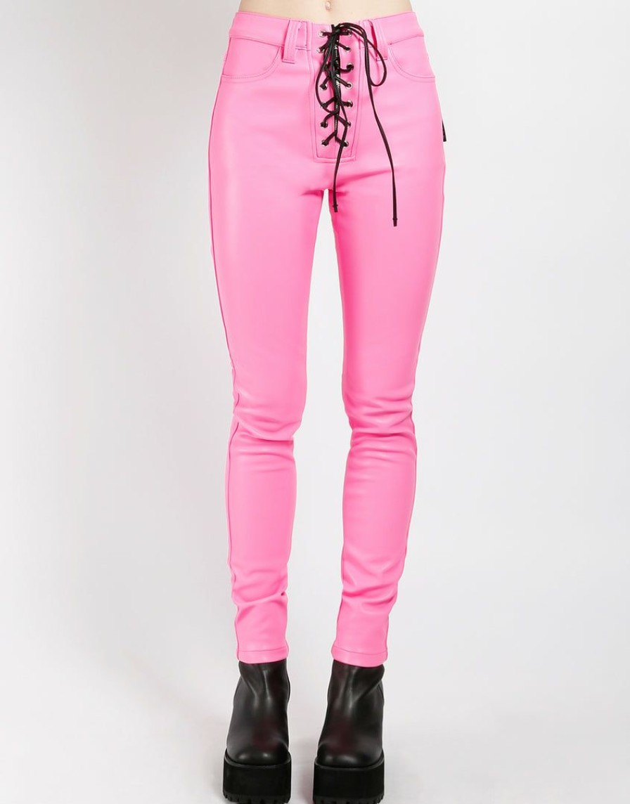 Women * | Trippnyc.Com Women Double Fly Pant Pink