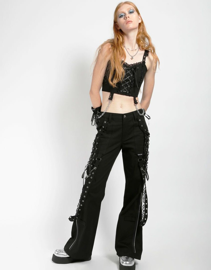 Women * | Trippnyc.Com Lolita Dark Street Pant Black Black/Black