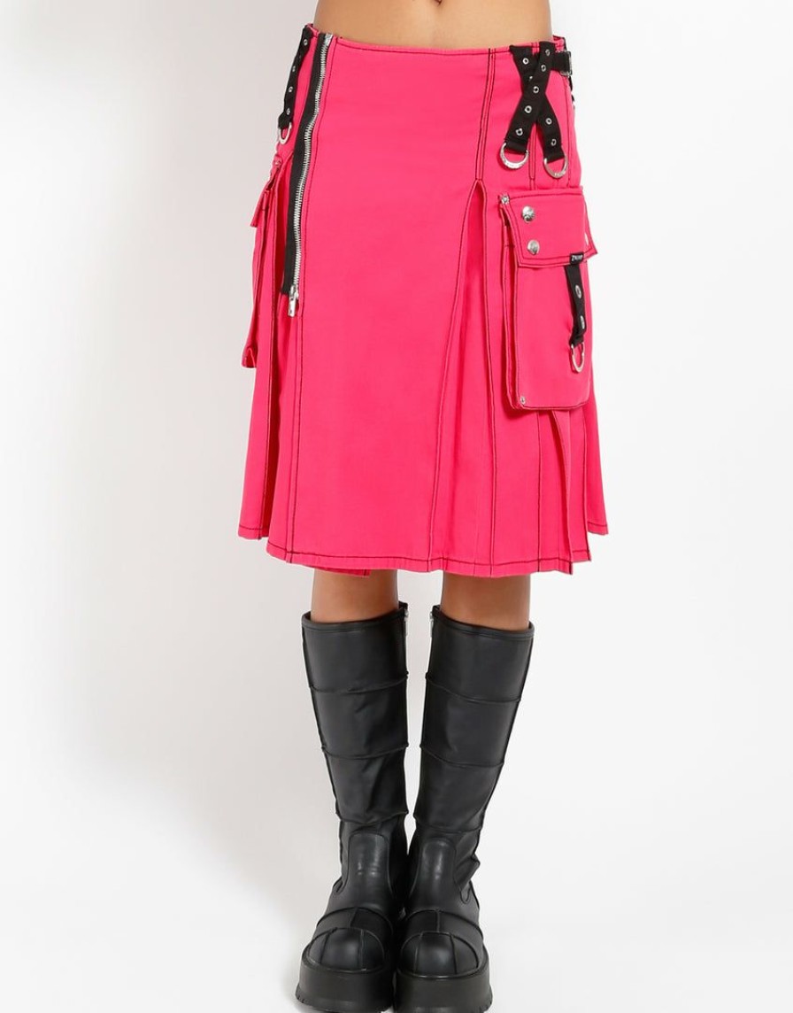 Women * | Trippnyc.Com Women Super Kilt Pink