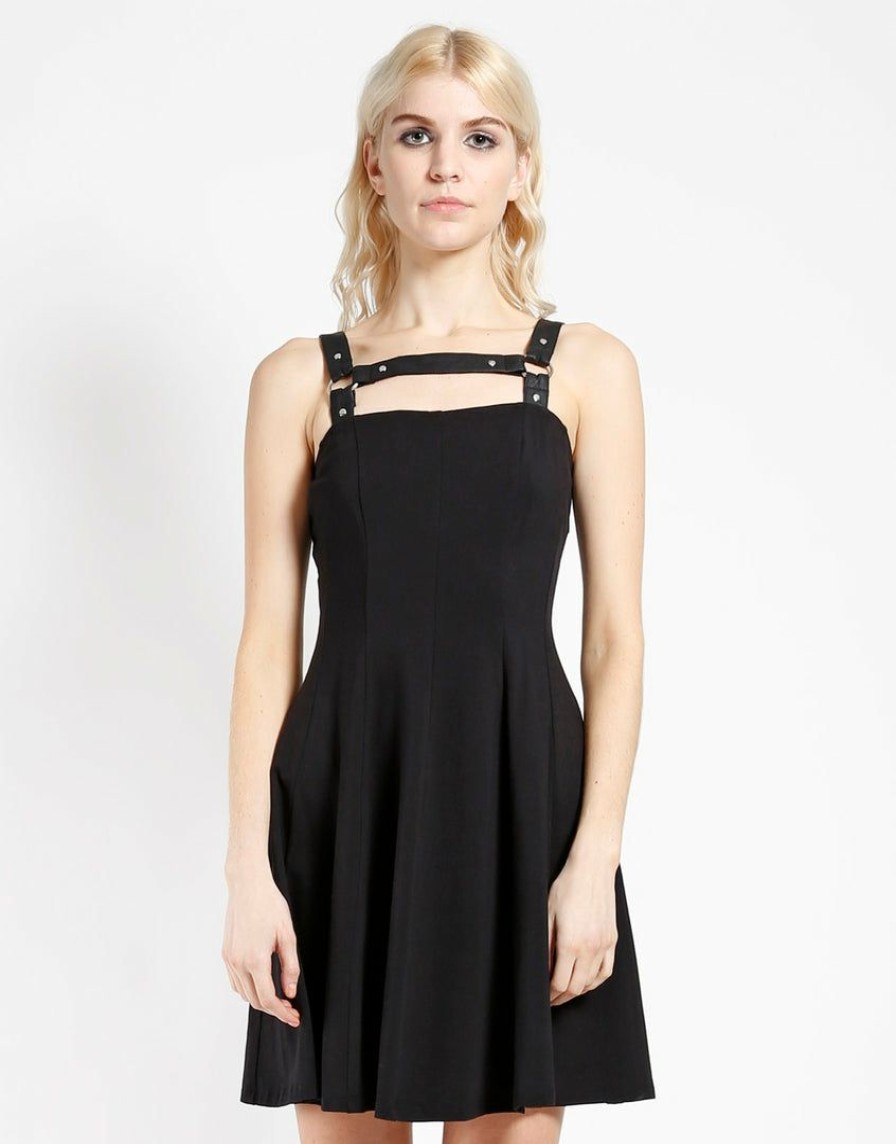 Women * | Trippnyc.Com Harness Dress Black