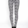 Women * | Trippnyc.Com T-Back Jean Leopard White/Black Leopard