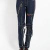 Women * | Trippnyc.Com Denim Bondage Pant Stone Wash