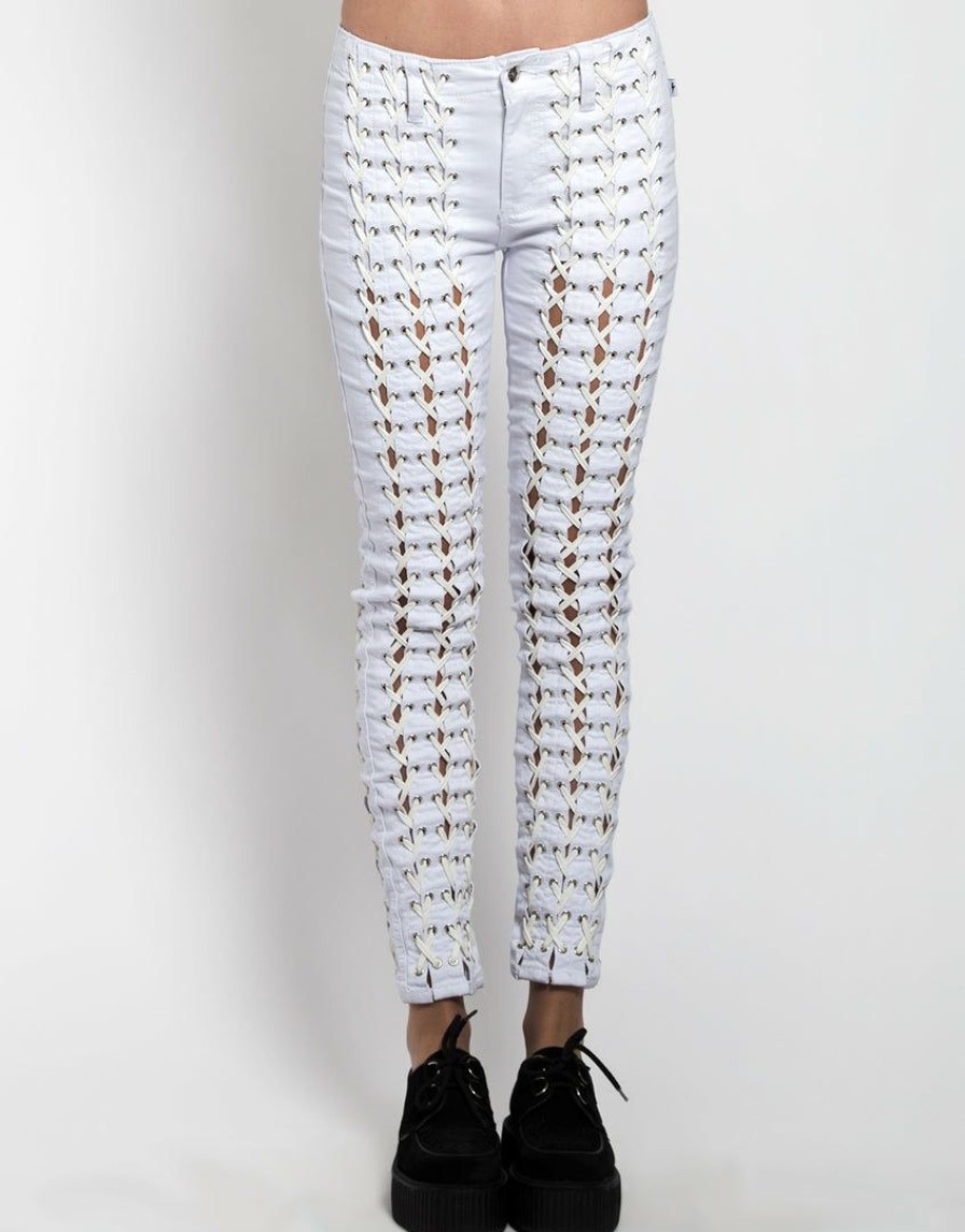 Women * | Trippnyc.Com Women Medieval Pant White