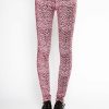 Women * | Trippnyc.Com T-Back Jean Women Pink Cheetah