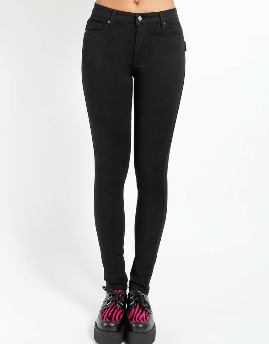 Women * | Trippnyc.Com Trash & Vaudeville Dream Skinny Jean Women Black