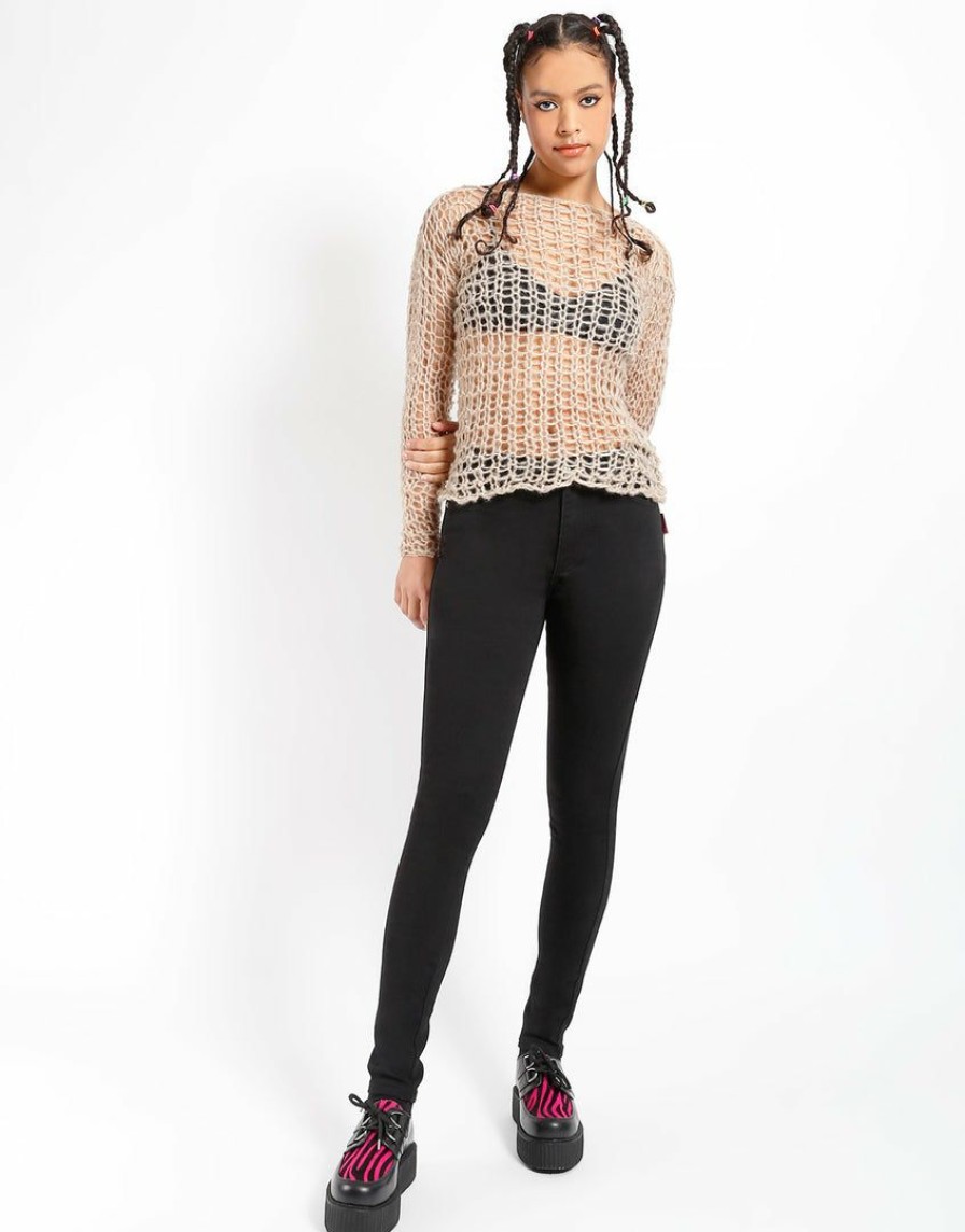 Women * | Trippnyc.Com Trash & Vaudeville Dream Skinny Jean Women Black