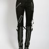 Women * | Trippnyc.Com Women Classic Slim Leg Bondage Pant Black