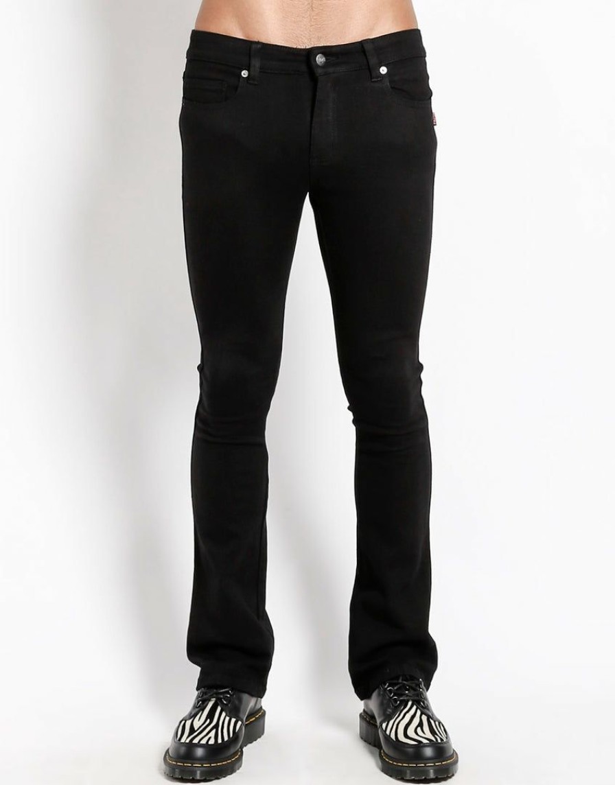 Bottoms * | Trippnyc.Com Trash & Vaudeville Bootcut Jean Men Black