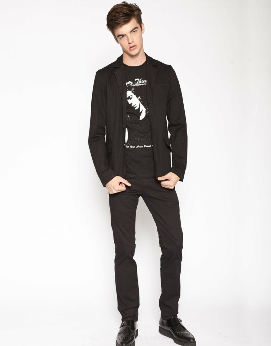 Men * | Trippnyc.Com Men Top Cat Blazer Black