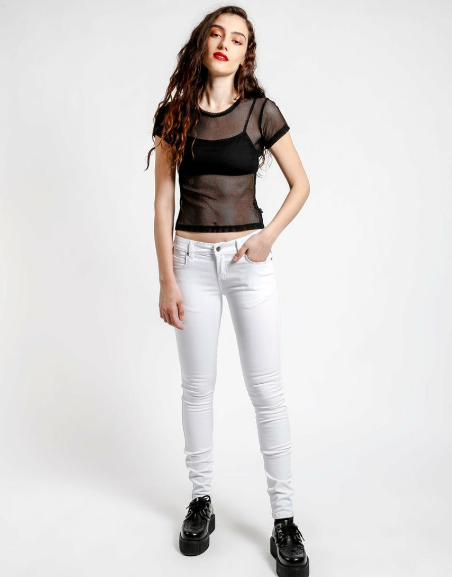 Women * | Trippnyc.Com T-Back Jean White