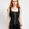 Women * | Trippnyc.Com Hook Eye Corset Black