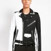 Men * | Trippnyc.Com Men Split Moto Black/White