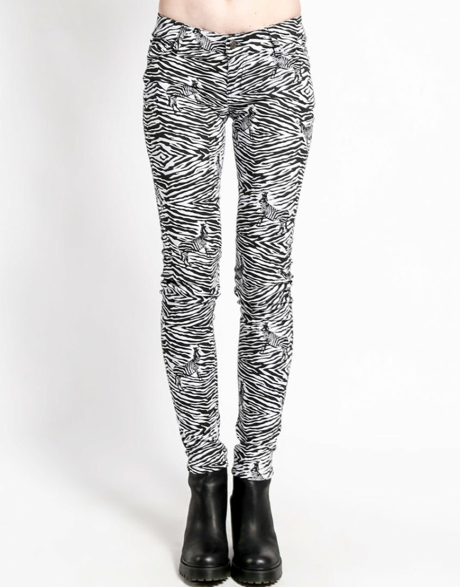 Women * | Trippnyc.Com Skinny Women Zebra