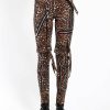 Women * | Trippnyc.Com Women Classic Bondage Pant Brown Leopard