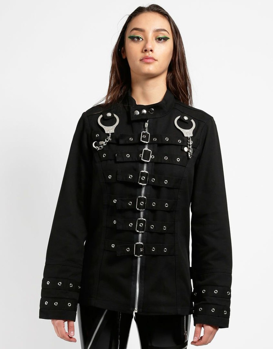 Women * | Trippnyc.Com Handcuff Jacket Women Black