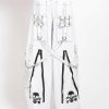 Bottoms * | Trippnyc.Com Men Back Up Skull Pant White White/Black