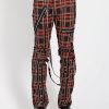 Bottoms * | Trippnyc.Com Bondage Pant Men Black Plaid