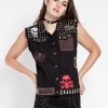 Women * | Trippnyc.Com Women Monster Vest Black