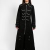 Women * | Trippnyc.Com Chain Eyelet Coat Black