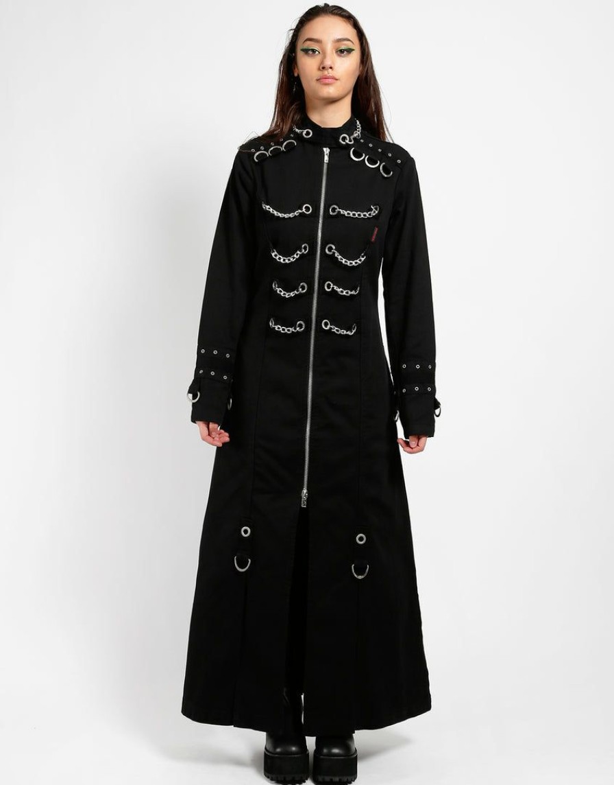 Women * | Trippnyc.Com Chain Eyelet Coat Black