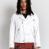 Men * | Trippnyc.Com Basic Moto Men White