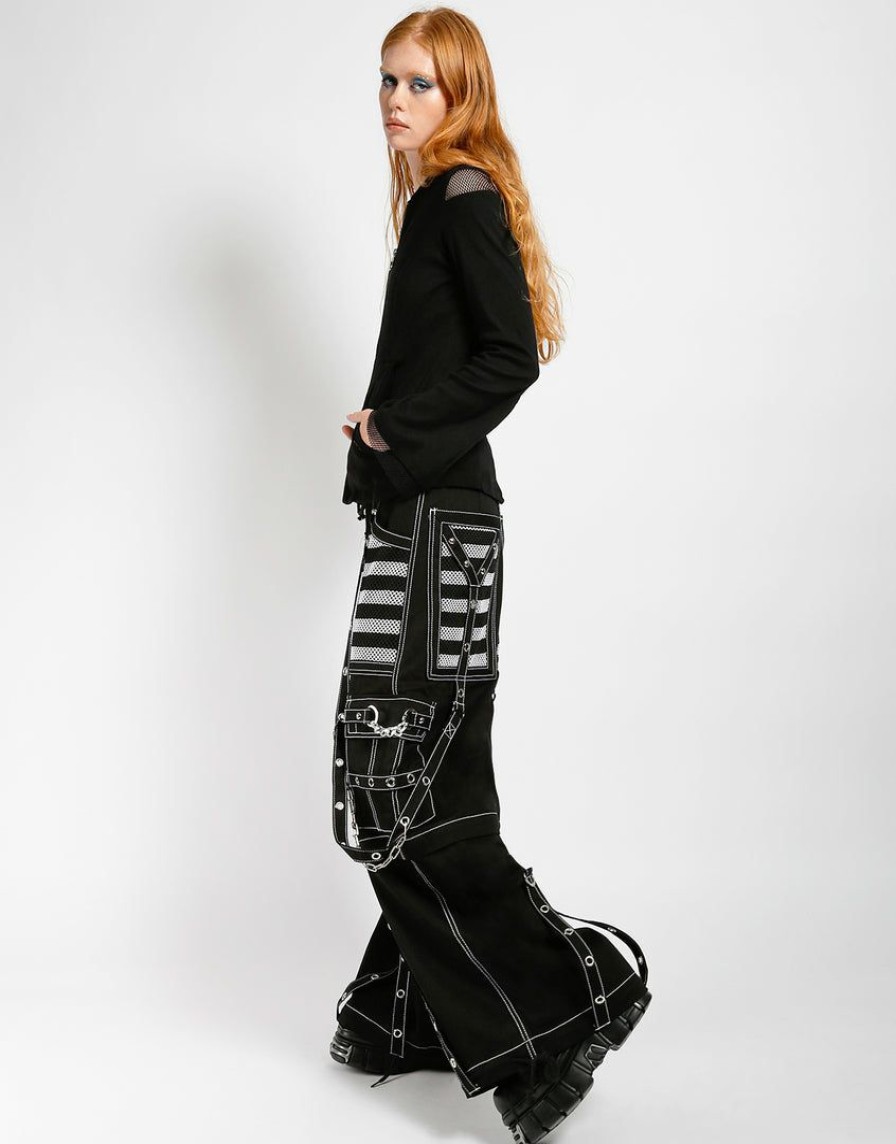 Women * | Trippnyc.Com Electro Pant White Women Black/White