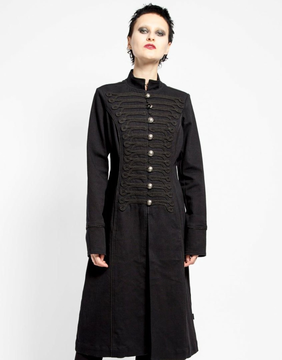 Women * | Trippnyc.Com Women Ultra Band Coat Black