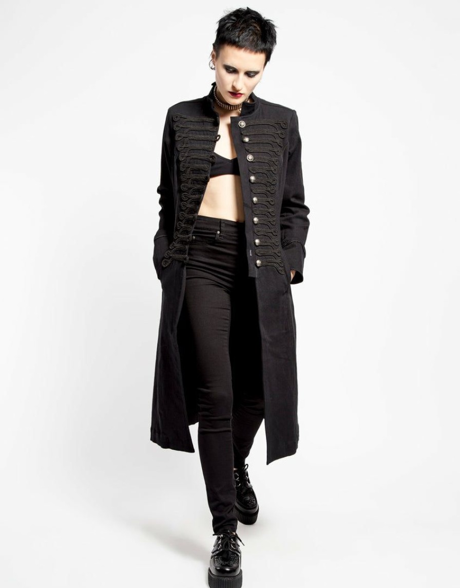 Women * | Trippnyc.Com Women Ultra Band Coat Black