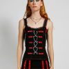 Women * | Trippnyc.Com Midnight Corset Black/Red