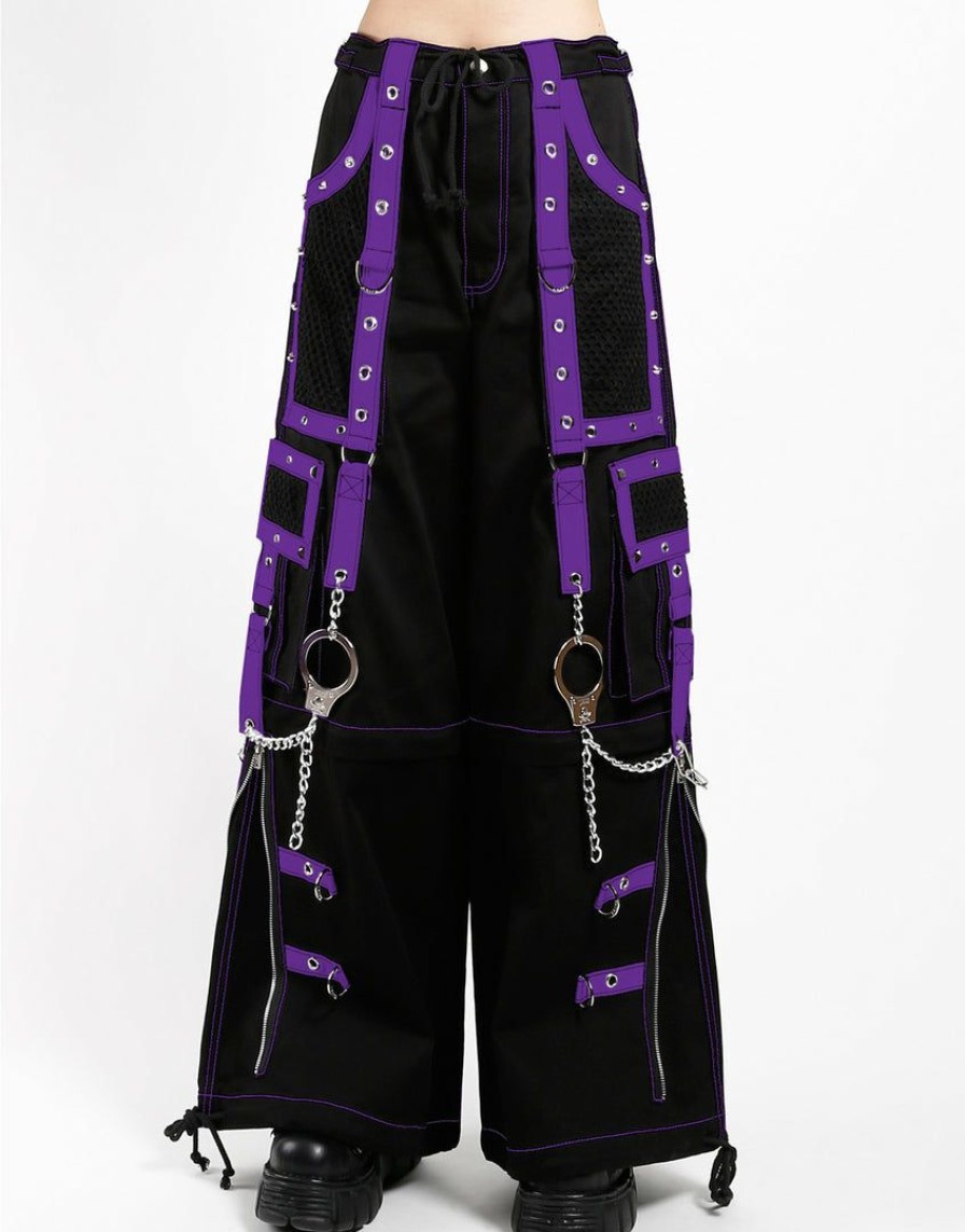 Women * | Trippnyc.Com Women Mega Eye Pant Black/Purple