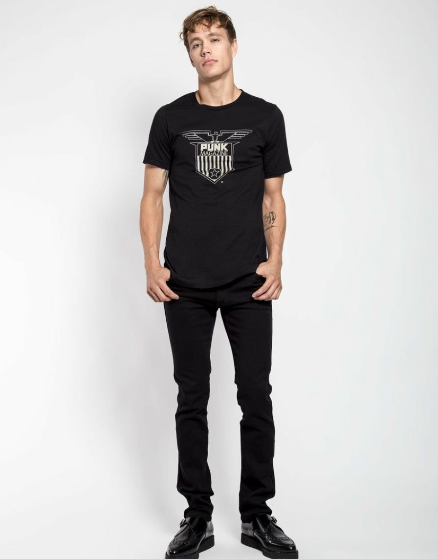 Men * | Trippnyc.Com Unisex Punk Emblem Tee Black