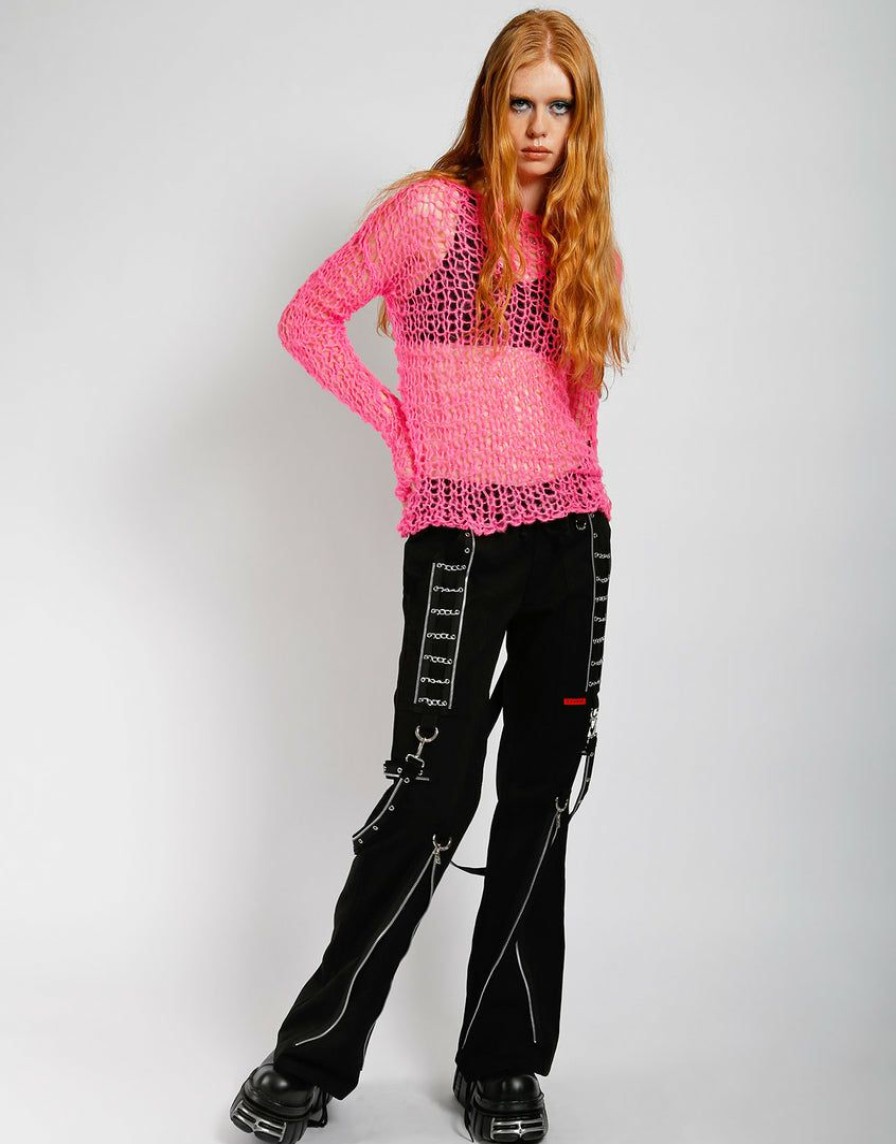 Women * | Trippnyc.Com Women Holy Punk Sweater Pink