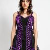 Women * | Trippnyc.Com Lolita Dress Purple Black/Purple