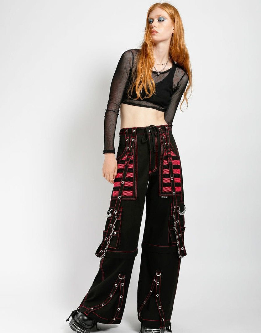 Women * | Trippnyc.Com Electro Pant Pink Women Black/Pink