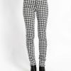 Women * | Trippnyc.Com Women High Waist T-Back Jean Houndstooth