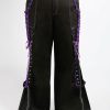 Women * | Trippnyc.Com Women Curve Lolita Dark Street Pant Purple Black/Purple