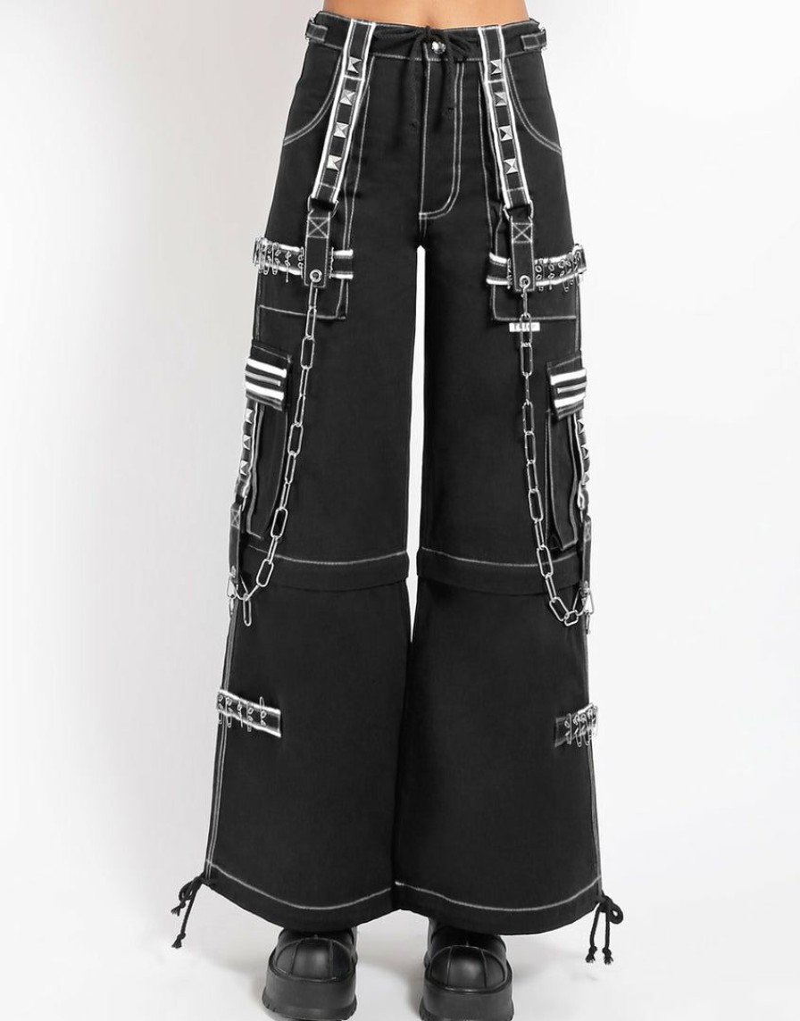 Women * | Trippnyc.Com Crazy Piper Pant White Women Black/White