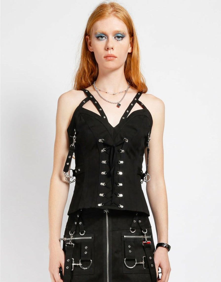 Women * | Trippnyc.Com Women Voidoid Corset Black