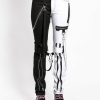 Women * | Trippnyc.Com Women Split Leg Bondage Pant White Black/White