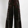 Women * | Trippnyc.Com Chain To Chain Pant Red Stitch Black/Red Stitch