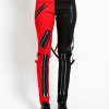 Women * | Trippnyc.Com Split Leg Bondage Pant Women Red/Black