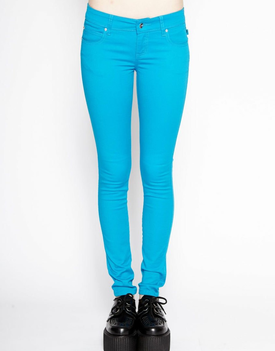 Women * | Trippnyc.Com Women T-Back Jean Turquoise