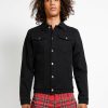 Men * | Trippnyc.Com Trash & Vaudeville Marlon Jean Jacket Men Black